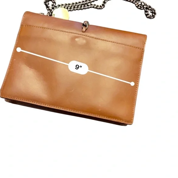 Patricia Nash 10th Anniversary Tan Leather Crossbody Bag - Picture 8 of 9